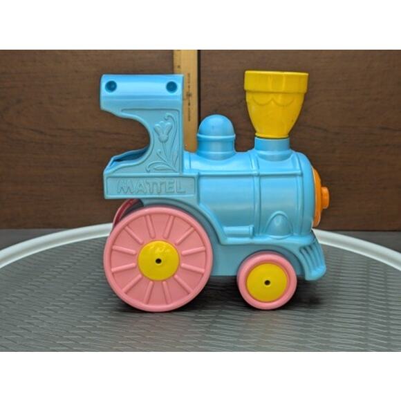 Vintage 70s Musical Mattel Train Crib Rail Sitter Runner Moving Toy Infant Baby - Picture 5 of 12